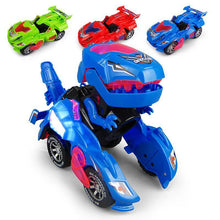 Load image into Gallery viewer, New Dinosaur Transformed Electric Toy Car General Wheeled Robot Refitting Car Children's Gift Lamp