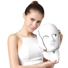 Load image into Gallery viewer, 7 Color Photon LED Facial Neck Mask