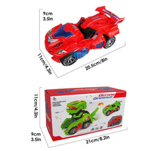 Load image into Gallery viewer, New Dinosaur Transformed Electric Toy Car General Wheeled Robot Refitting Car Children's Gift Lamp