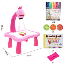 Load image into Gallery viewer, NEW Children Led Projector Art Drawing Table Toys Kids Painting Board Desk Arts Crafts Educational Learning Paint Tools