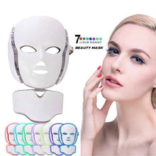 Load image into Gallery viewer, 7 Color Photon LED Facial Neck Mask