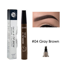 Load image into Gallery viewer, Eyebrow Tint 4 Tip Liquid Brow 5 Colors Pen Makeup Paint Eyebrow Liner Pen Cosmetics Waterproof Tool Microblade