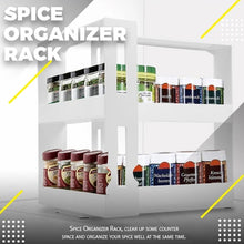 Load image into Gallery viewer, Kitchen Spice Organizer Rack Multi-Function Rotating Storage Shelf Slide Kitchen Cabinet Cupboard Organizer Kitchen Storage Rack