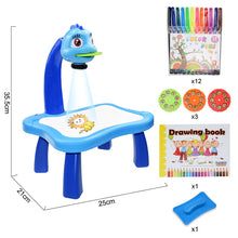 Load image into Gallery viewer, NEW Children Led Projector Art Drawing Table Toys Kids Painting Board Desk Arts Crafts Educational Learning Paint Tools
