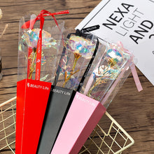 Load image into Gallery viewer, Romantic Valentine's Day Flowers 24K Gold Foil Rose Flower Galaxy Mother's Day New Year Gift Artificial Roses Wedding Flowers