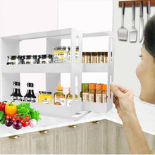 Load image into Gallery viewer, Kitchen Spice Organizer Rack Multi-Function Rotating Storage Shelf Slide Kitchen Cabinet Cupboard Organizer Kitchen Storage Rack