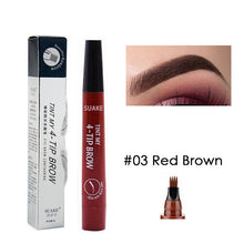 Load image into Gallery viewer, Eyebrow Tint 4 Tip Liquid Brow 5 Colors Pen Makeup Paint Eyebrow Liner Pen Cosmetics Waterproof Tool Microblade