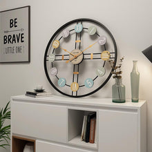 Load image into Gallery viewer, Metal Roman Numeral DIY Decor Wall Clock For Home LivingRoom Decor Round Watch