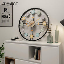 Load image into Gallery viewer, Metal Roman Numeral DIY Decor Wall Clock For Home LivingRoom Decor Round Watch