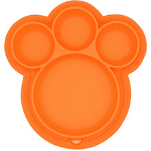Load image into Gallery viewer, Kids Food-grade Silicone Home Dinner Dish Baby Plate Tableware Bear Paw Shape Children Training Cartoon Bowls Suction Toddler