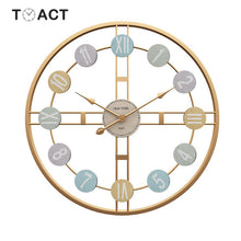 Load image into Gallery viewer, Metal Roman Numeral DIY Decor Wall Clock For Home LivingRoom Decor Round Watch