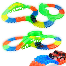 Load image into Gallery viewer, 2.1 Glowing Race Track Bend Flex Flash in the Dark Assembly Flexible