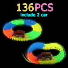 Load image into Gallery viewer, 2.1 Glowing Race Track Bend Flex Flash in the Dark Assembly Flexible