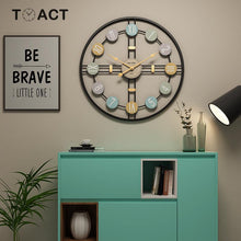 Load image into Gallery viewer, Metal Roman Numeral DIY Decor Wall Clock For Home LivingRoom Decor Round Watch