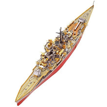 Load image into Gallery viewer, LARGE Navy battleship DIY 3D Metal Puzzle
