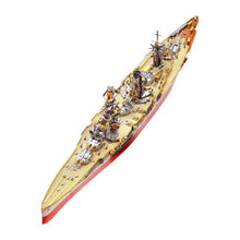 Load image into Gallery viewer, LARGE Navy battleship DIY 3D Metal Puzzle