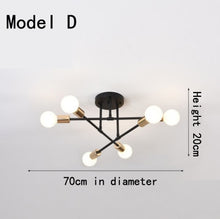 Load image into Gallery viewer, Modern Creative Lighting Warm And Romantic Golden Bedroom Modern Minimalist Personality Living Room Dining Room Ceiling Lamps