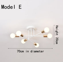 Load image into Gallery viewer, Modern Creative Lighting Warm And Romantic Golden Bedroom Modern Minimalist Personality Living Room Dining Room Ceiling Lamps