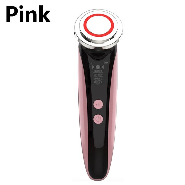 NEW 5 in 1 EMS Beauty Instrument RF RadioFrequency Facial LED Photon Skin Care Tool Device Face Lift Massage Tighten Beauty Machine