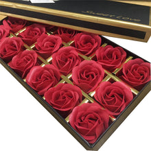 Load image into Gallery viewer, 18Pcs / box Simulation Rose Soap Flower With Ribbon Wedding Souvenir Creative Romantic Valentines Day Birthday Beautiful Gift
