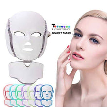 Load image into Gallery viewer, 7 Color Photon LED Facial Neck Mask

