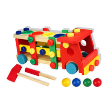 Load image into Gallery viewer, Wooden Assembling Chair Montessori Toys Baby Educational Wooden Toy Preschool Multifunctional Variety Nut Combination Chair Tool
