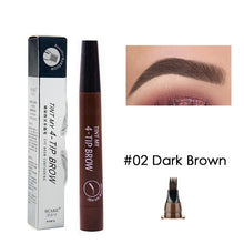 Load image into Gallery viewer, Eyebrow Tint 4 Tip Liquid Brow 5 Colors Pen Makeup Paint Eyebrow Liner Pen Cosmetics Waterproof Tool Microblade

