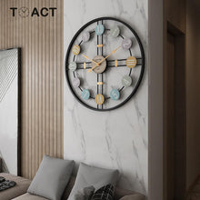 Load image into Gallery viewer, Metal Roman Numeral DIY Decor Wall Clock For Home LivingRoom Decor Round Watch
