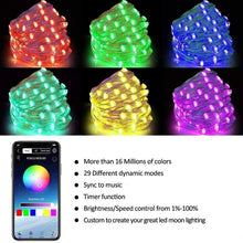 Load image into Gallery viewer, New LED String Lights For Christmas Tree Decor App Remote Control RGB Lighting String
