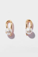 Load image into Gallery viewer, White Pearl Stud Earrings
